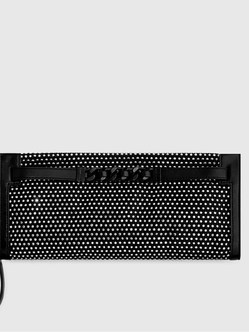 Black Studded Woman’s Rebecca mink off Wristlet Bag